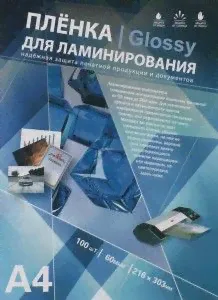 Пленка для ламинирования пакетная Bulros, 216 х 303 мм, 250 мкм, глянцевая, 100 шт.-0