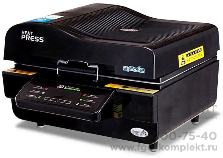 Плоский термопресс Bulros T-3D (black)-0